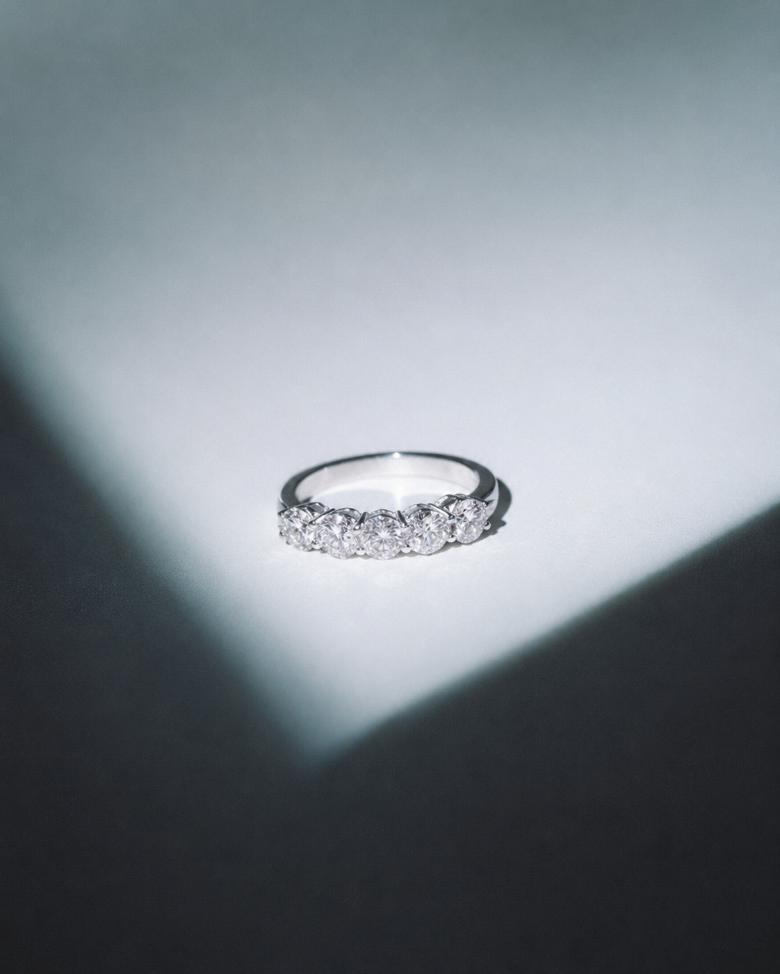 Anna Five-Stone Half Eternity Ring