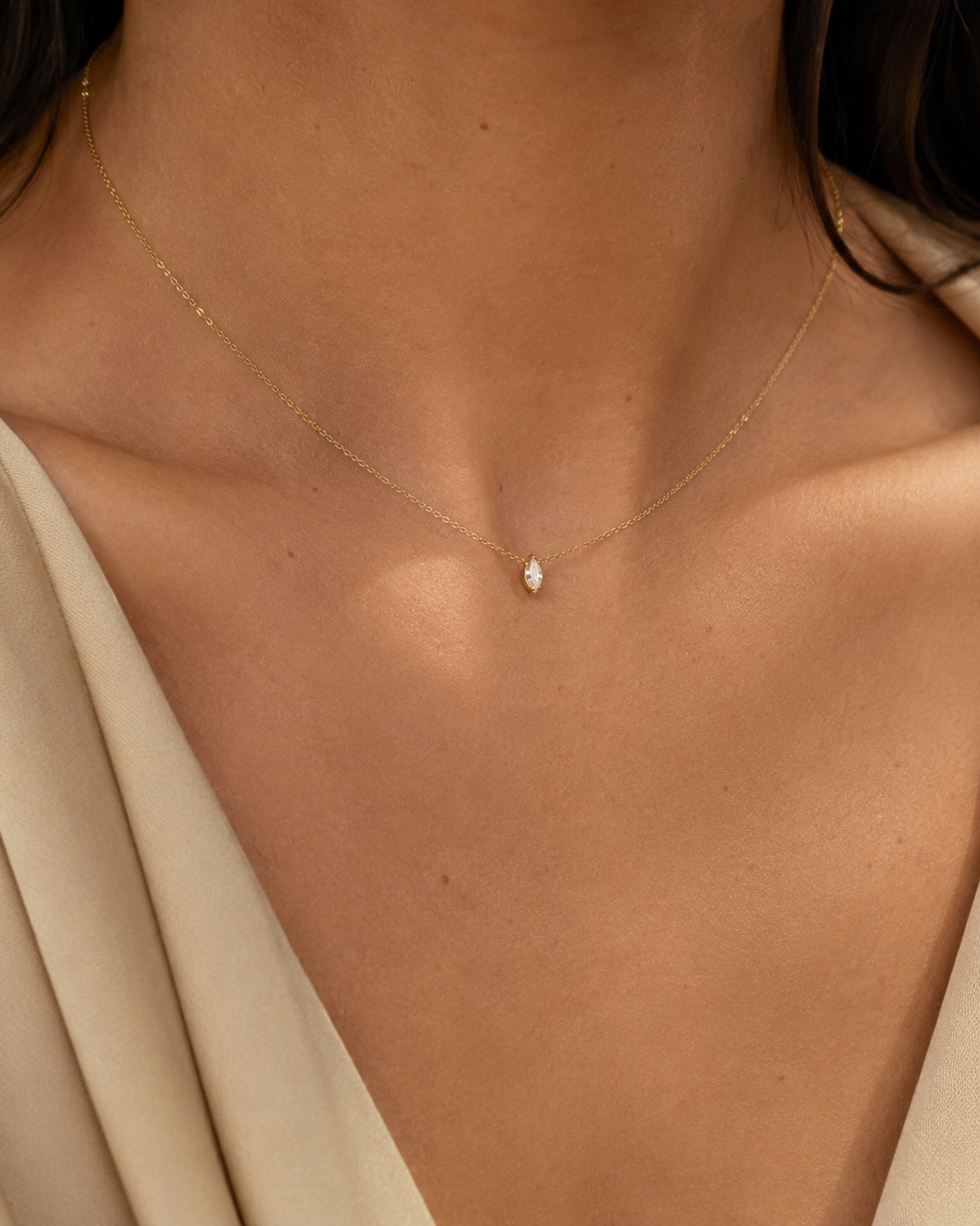 Aurora Marquise Diamond Necklace