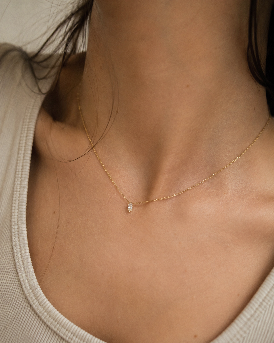 Aurora Marquise Diamond Necklace