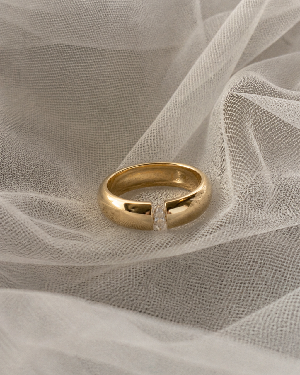 Constance Marquise Solitaire Ring