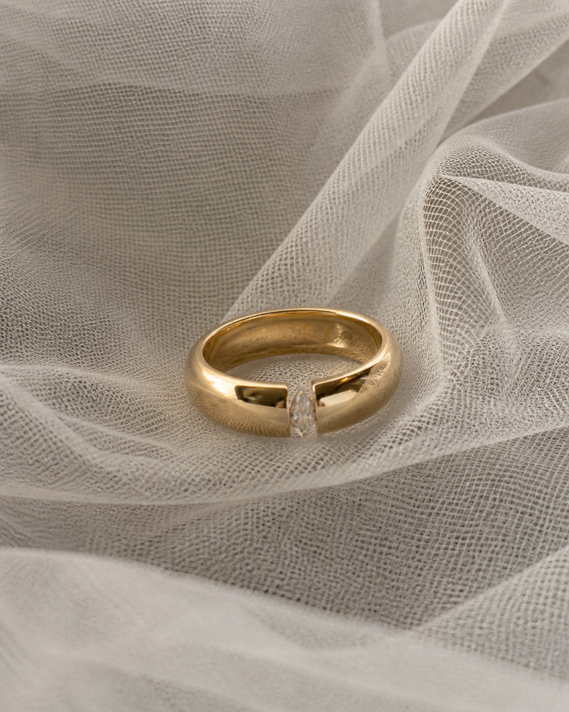 Constance Marquise Solitaire Ring
