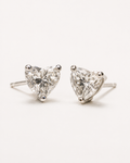 Esme Heart Stud Diamond Earrings