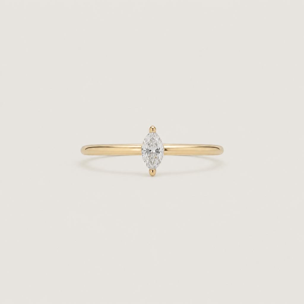 Marchesa Marquise Solitaire Ring