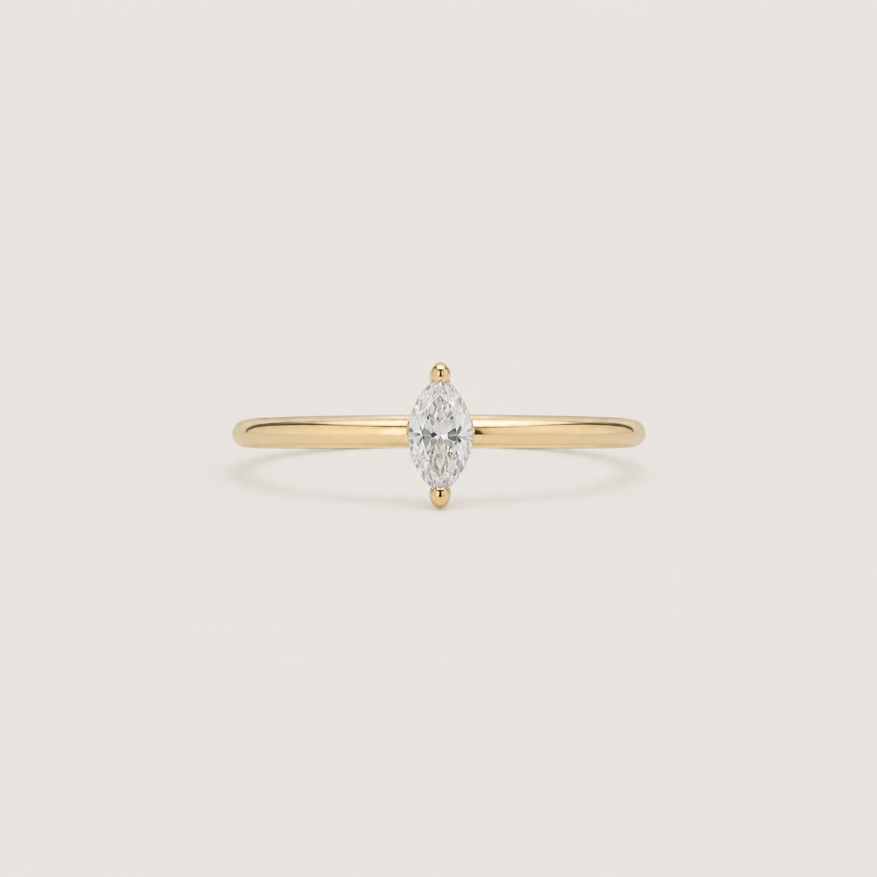 Marchesa Marquise Solitaire Ring