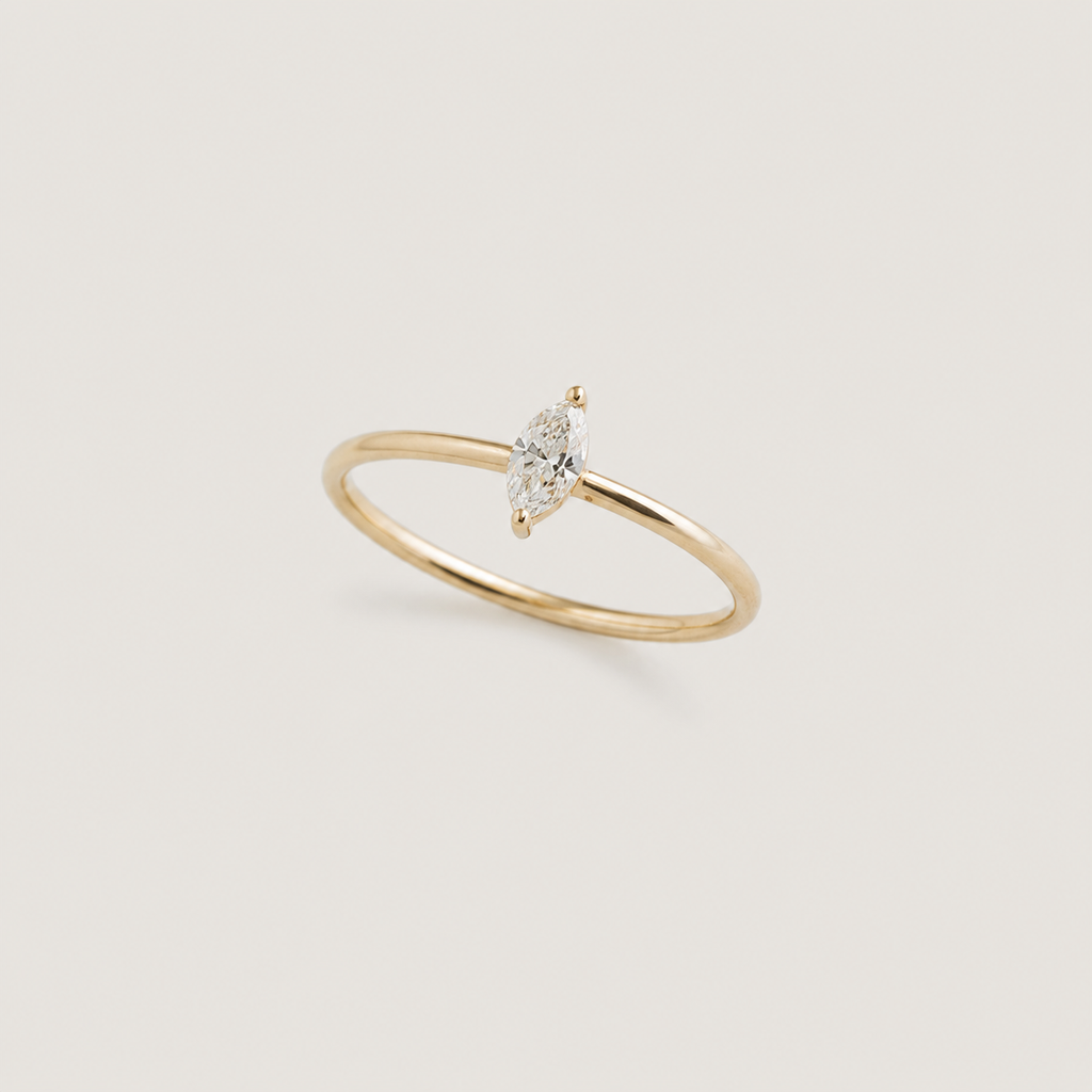 Marchesa Marquise Solitaire Ring