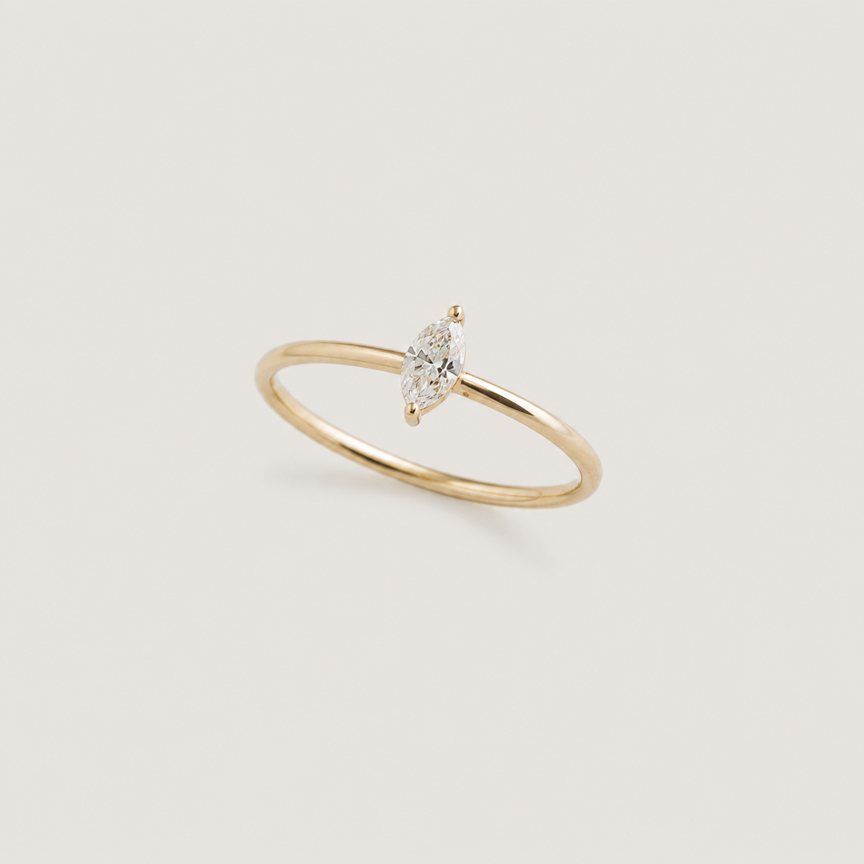 Marchesa Marquise Solitaire Ring