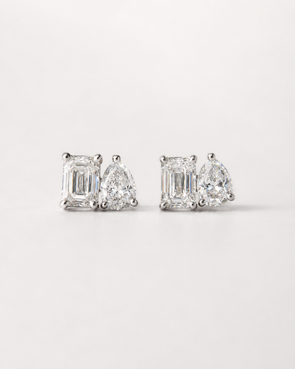Milan Toi Et Moi Pearl Emerald Earrings