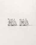 Milan Toi Et Moi Pearl Emerald Earrings