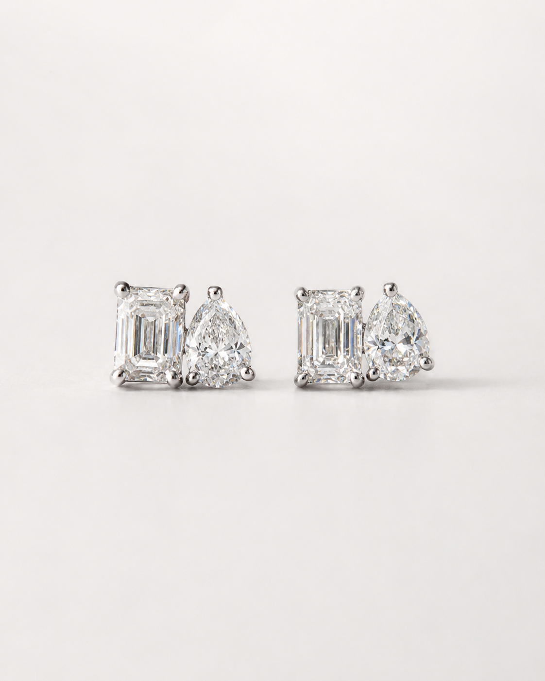 Milan Toi Et Moi Pearl Emerald Earrings