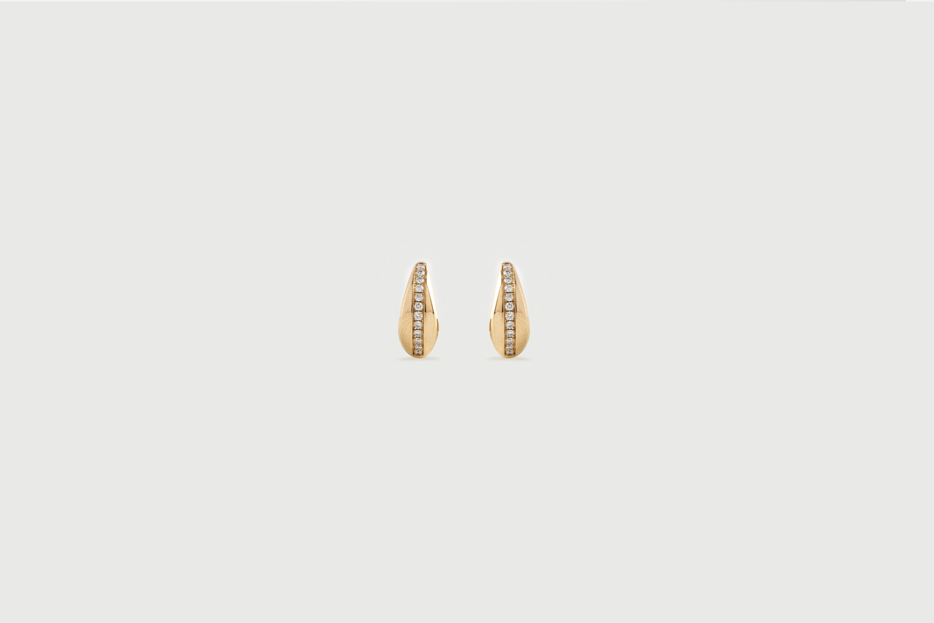 Haven Teardrop Diamond Hoop Earrings