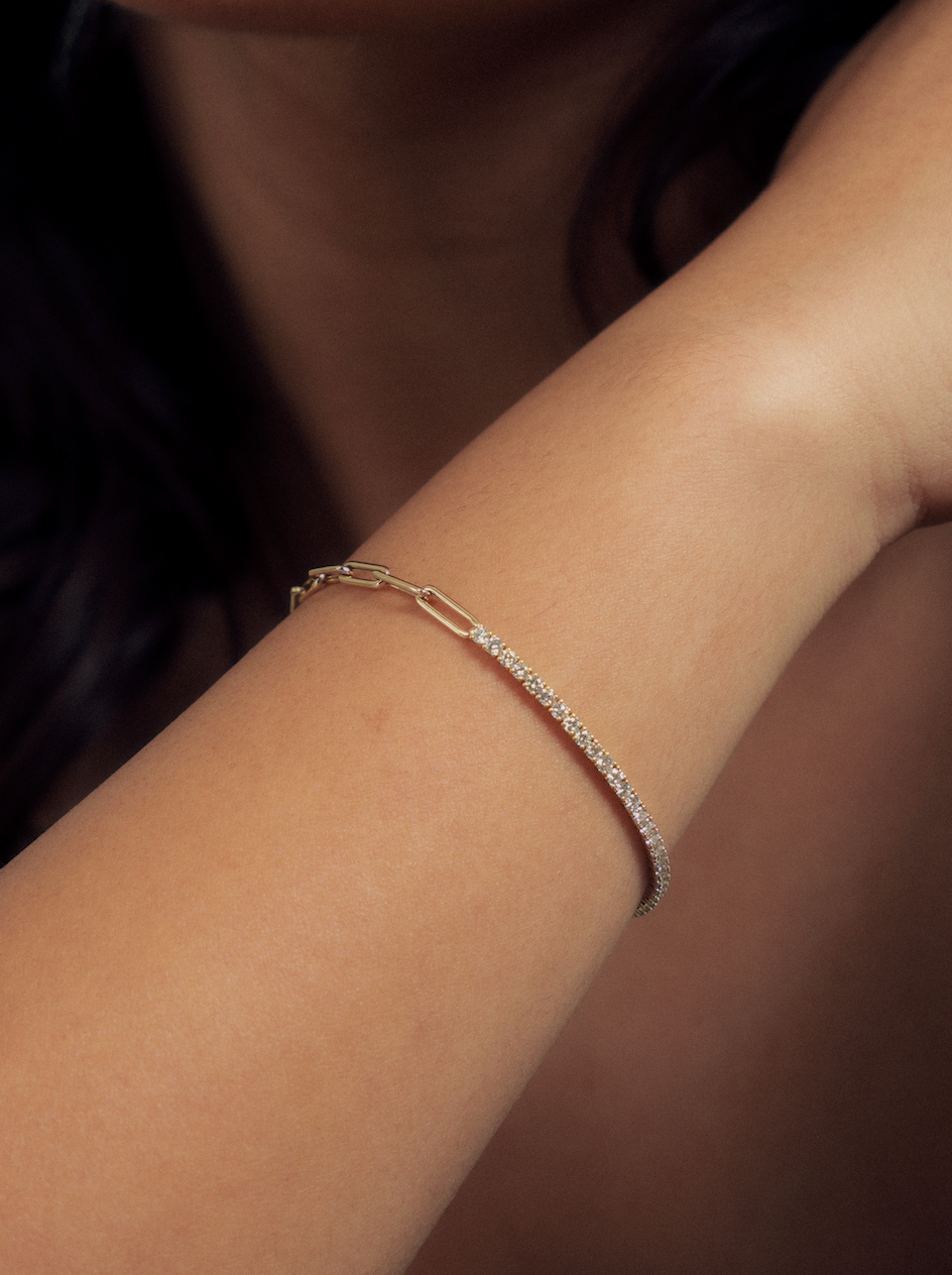 Kina Diamond Chain Tennis Bracelet