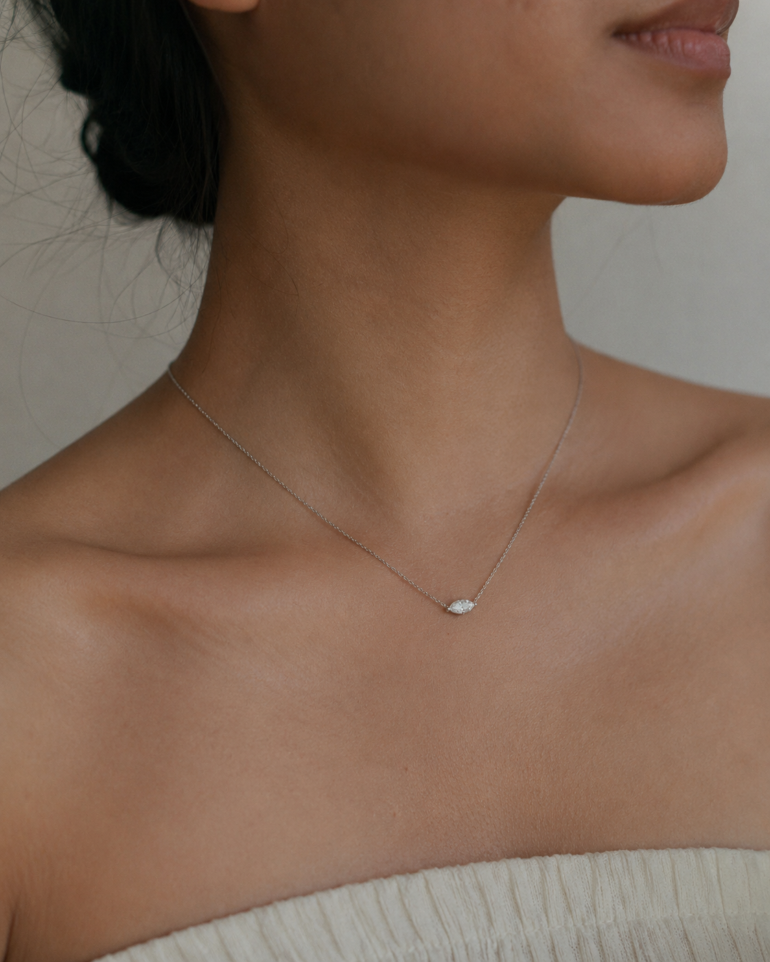 Verity Horizontal Marquise Necklace