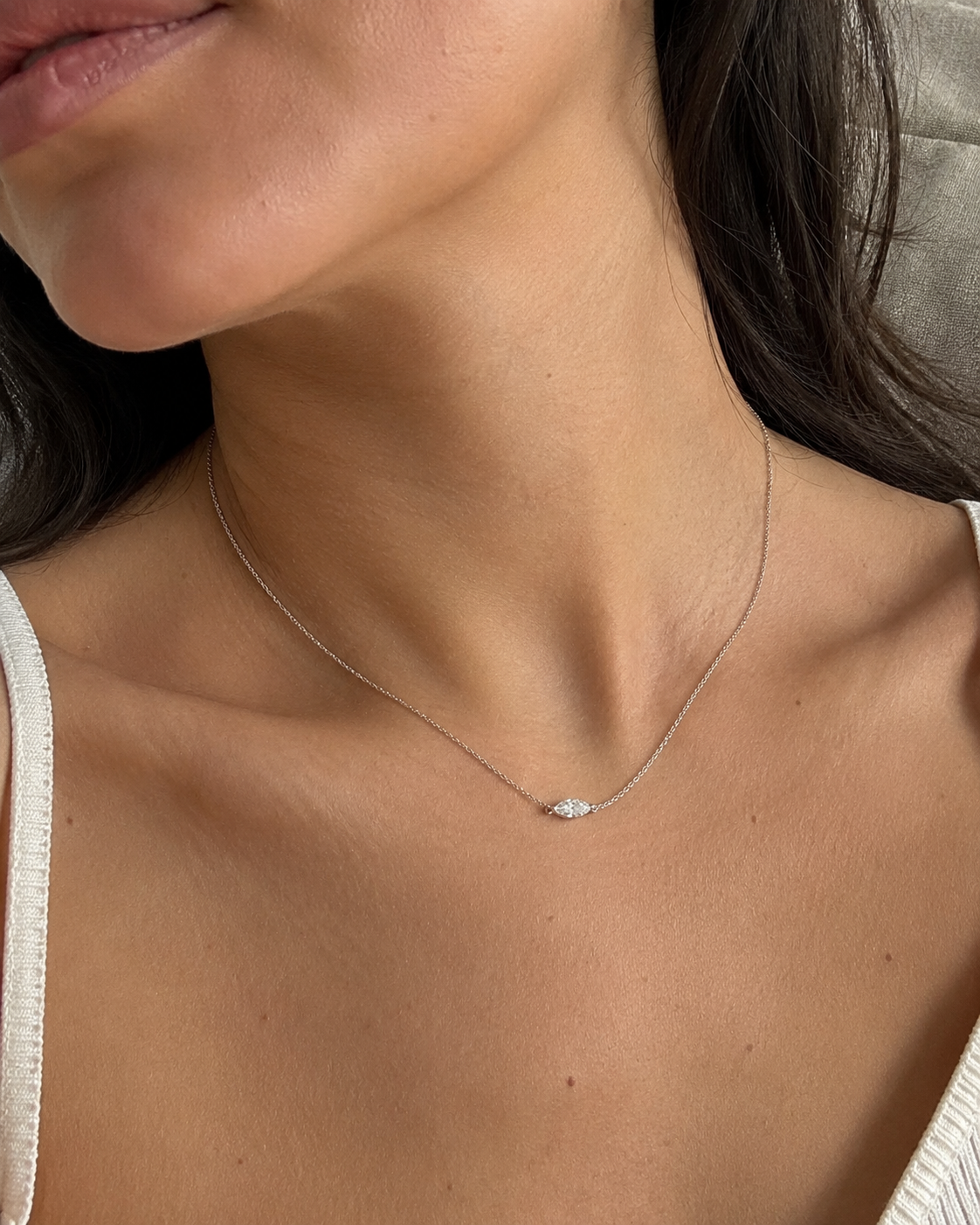 Verity Horizontal Marquise Necklace