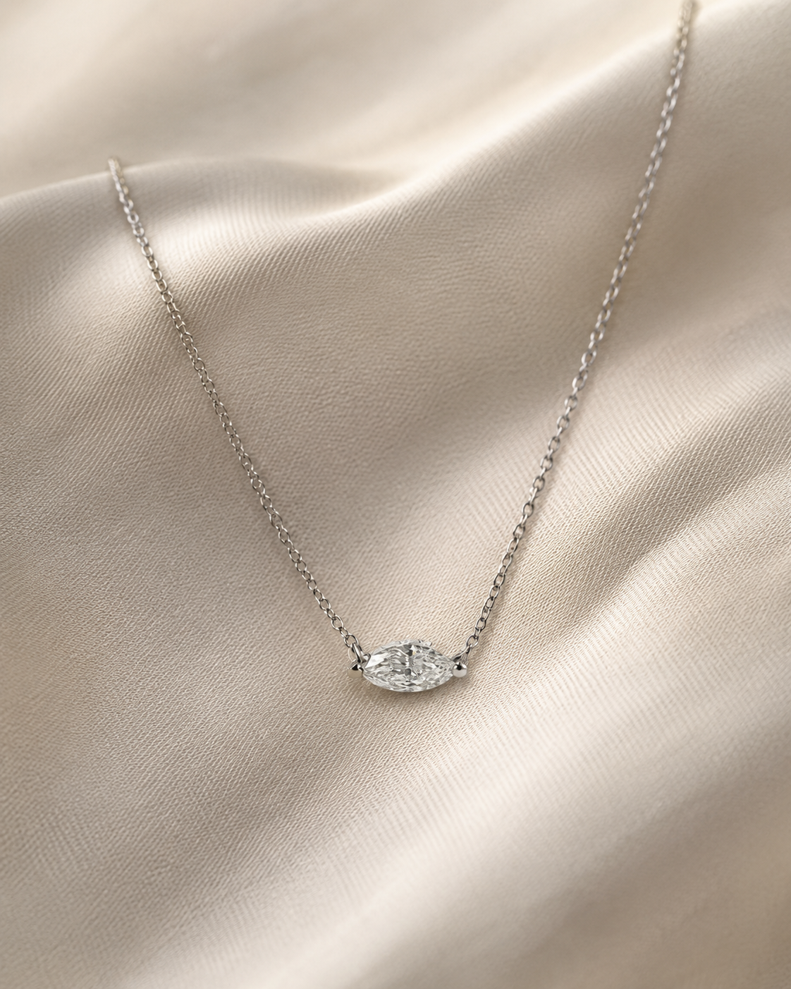 Verity Horizontal Marquise Necklace