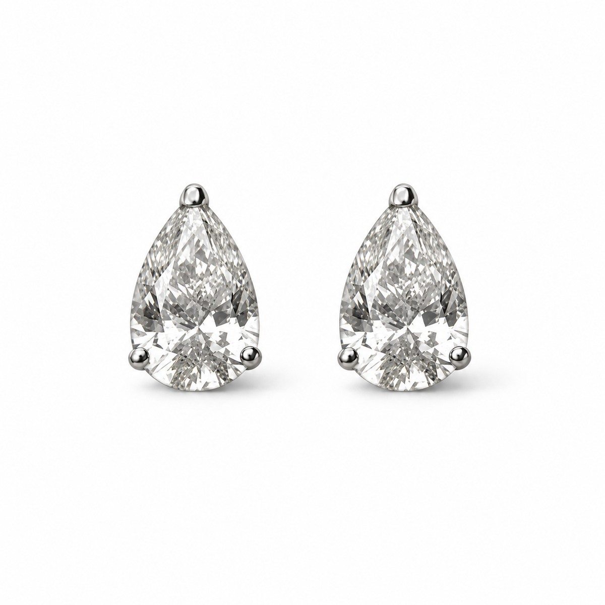 Carmina Pear Stud Earrings
