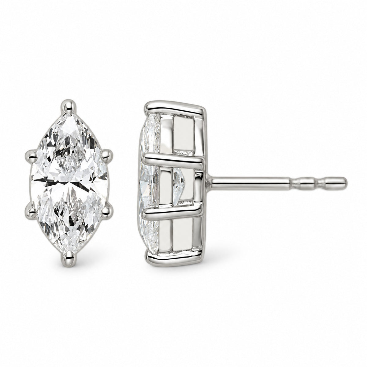 Eleanor Marquise Stud Earrings