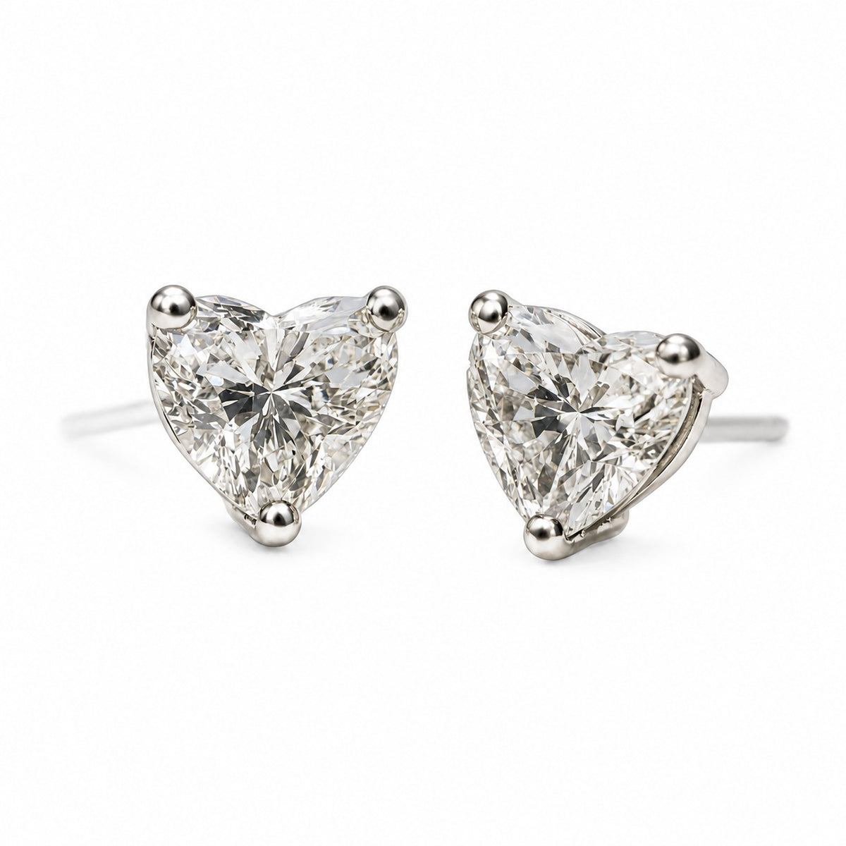 Esme Heart Stud Earrings