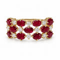 Everson Ruby Three-Layer Ring