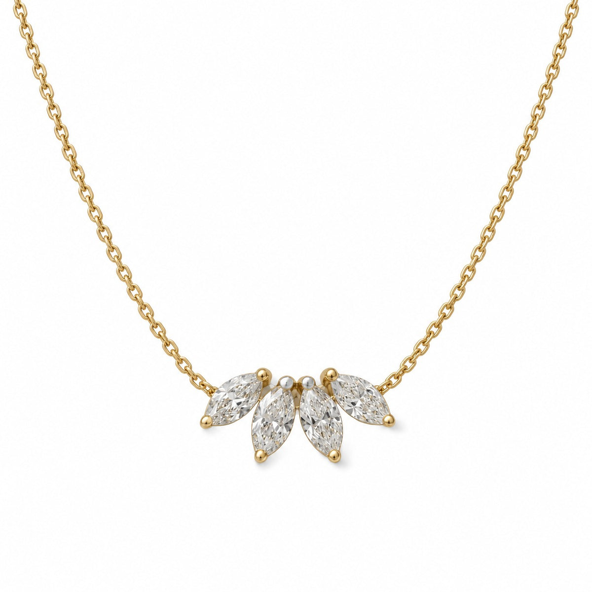 Fleur Four-Marquise Necklace