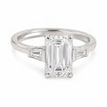 Ines Emerald-Cut Trilogy Ring