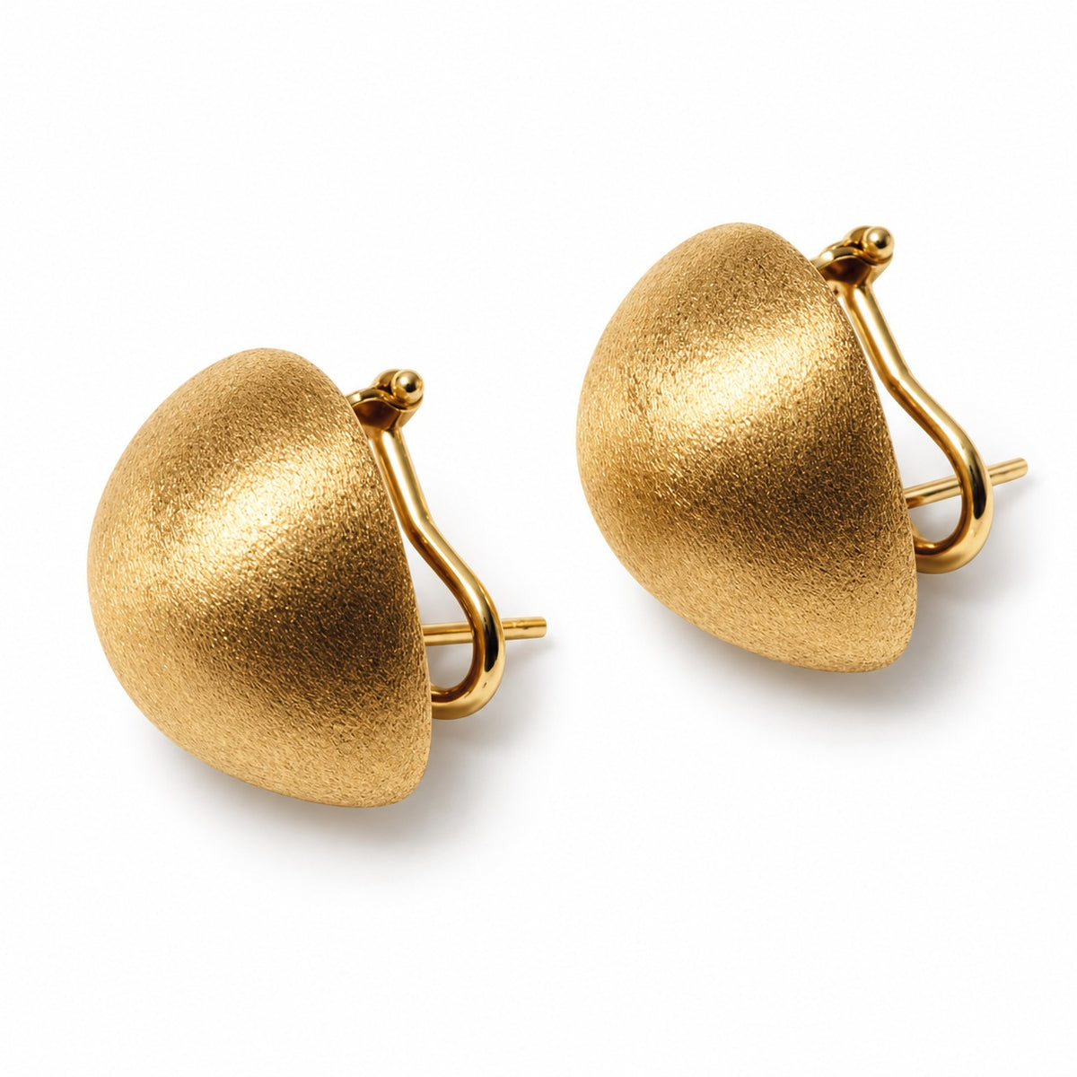 Jules Brushed Gold Earrings