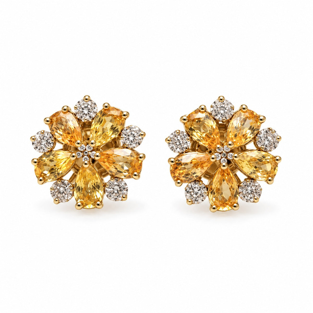 Marigold Yellow Sapphire Earrings