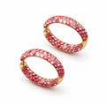 Rory Pink Sapphire Hoops