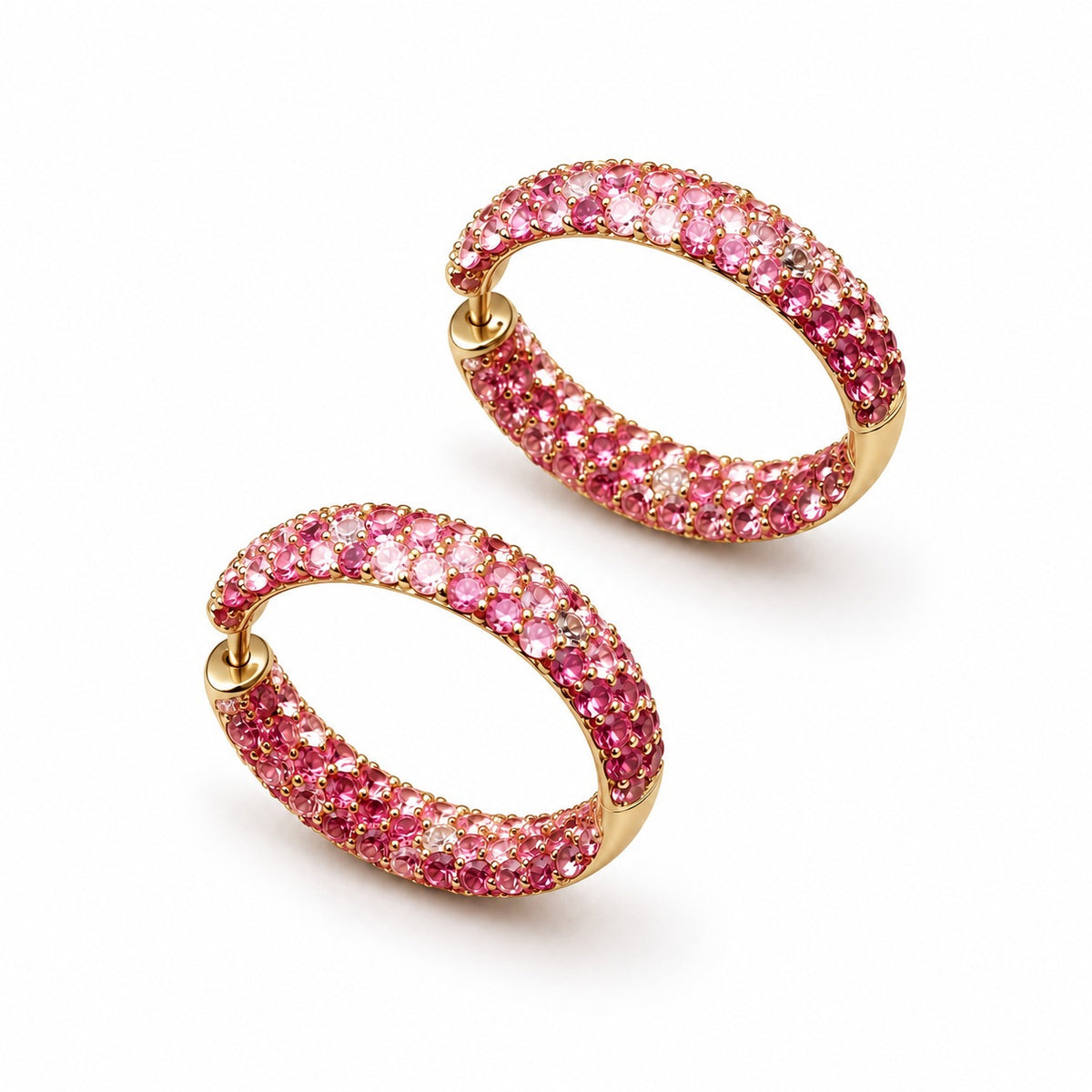 Rory Pink Sapphire Hoops