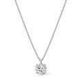 Sage Round Solitaire Necklace